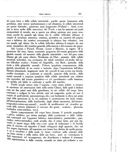 Folia medica periodico trimensile di patologia e clinica medica