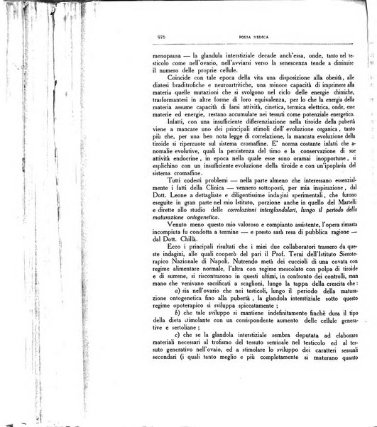 Folia medica periodico trimensile di patologia e clinica medica