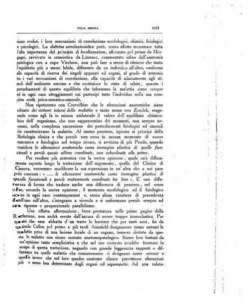 Folia medica periodico trimensile di patologia e clinica medica