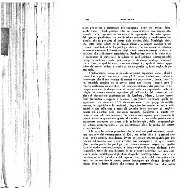 Folia medica periodico trimensile di patologia e clinica medica