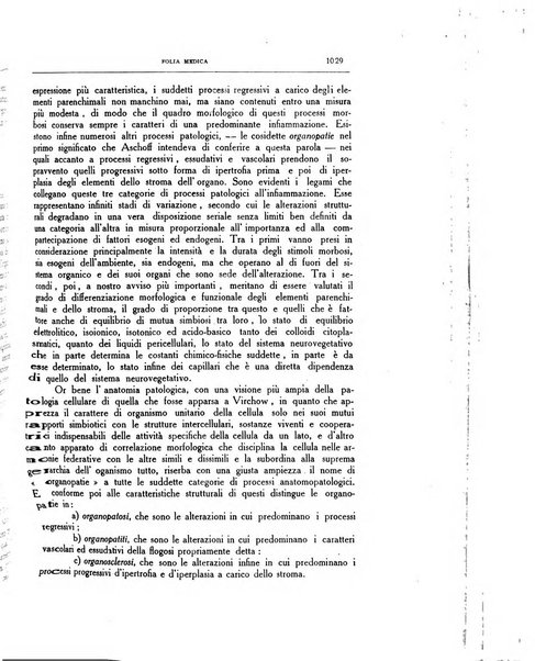 Folia medica periodico trimensile di patologia e clinica medica