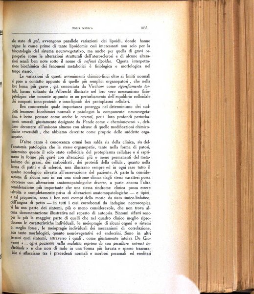 Folia medica periodico trimensile di patologia e clinica medica