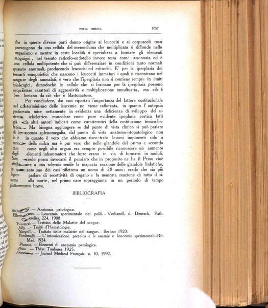 Folia medica periodico trimensile di patologia e clinica medica