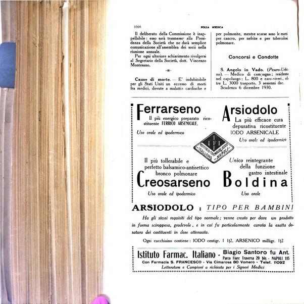 Folia medica periodico trimensile di patologia e clinica medica