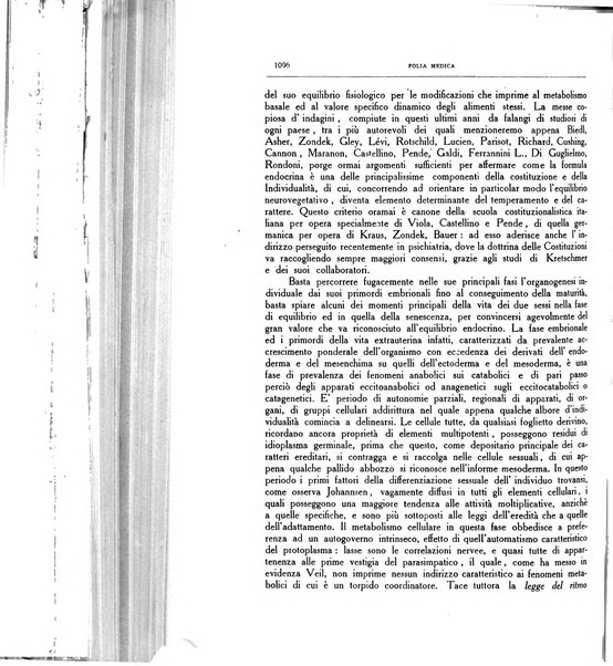 Folia medica periodico trimensile di patologia e clinica medica