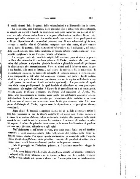 Folia medica periodico trimensile di patologia e clinica medica