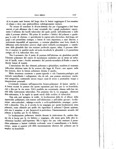 Folia medica periodico trimensile di patologia e clinica medica