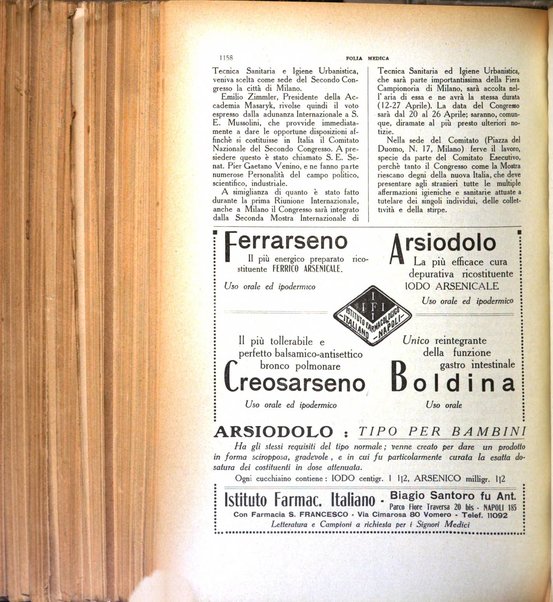 Folia medica periodico trimensile di patologia e clinica medica