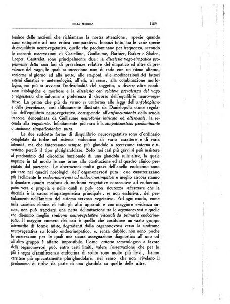 Folia medica periodico trimensile di patologia e clinica medica