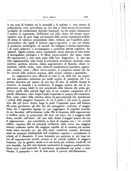 Folia medica periodico trimensile di patologia e clinica medica