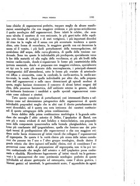 Folia medica periodico trimensile di patologia e clinica medica