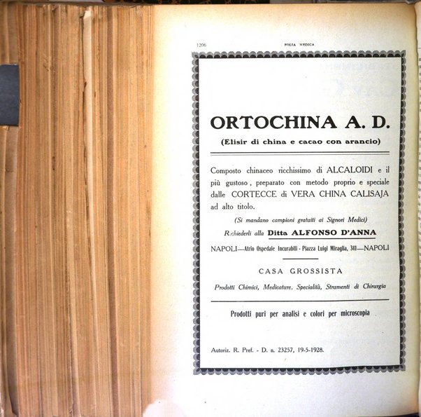 Folia medica periodico trimensile di patologia e clinica medica