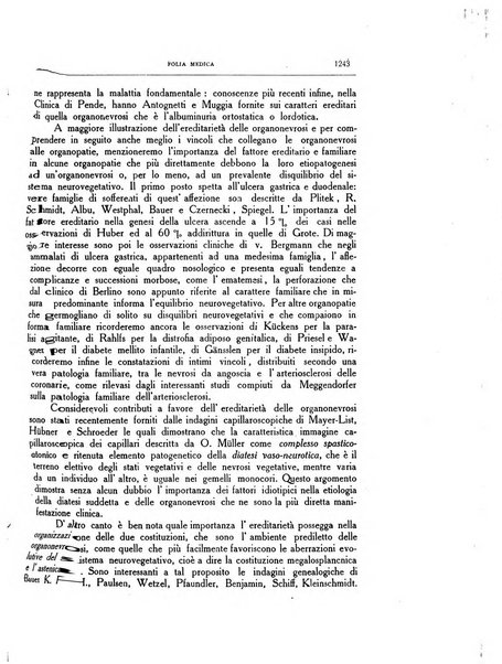 Folia medica periodico trimensile di patologia e clinica medica