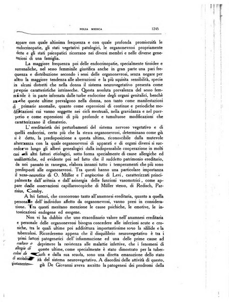 Folia medica periodico trimensile di patologia e clinica medica