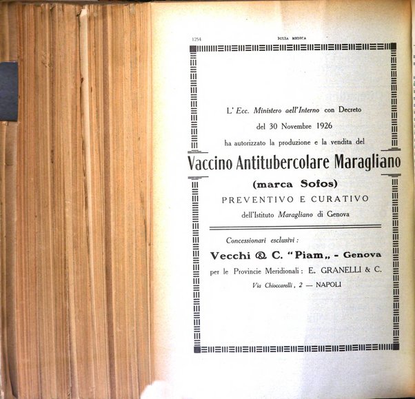 Folia medica periodico trimensile di patologia e clinica medica