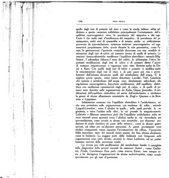 Folia medica periodico trimensile di patologia e clinica medica