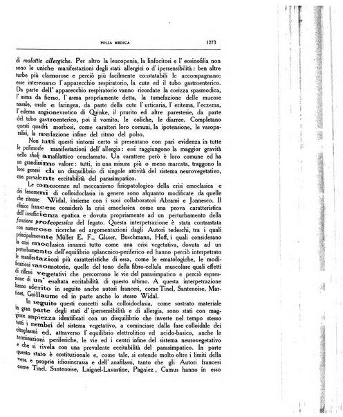 Folia medica periodico trimensile di patologia e clinica medica