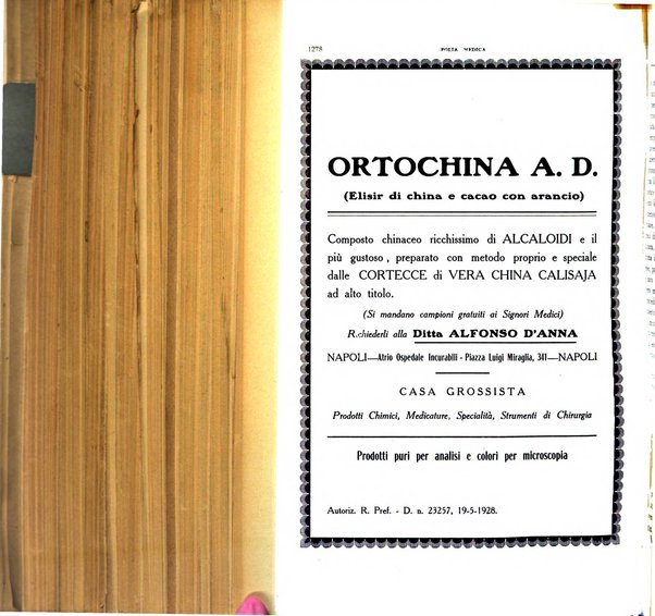 Folia medica periodico trimensile di patologia e clinica medica