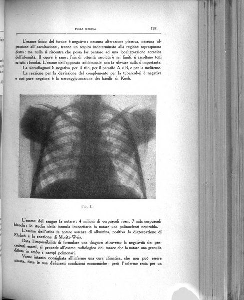 Folia medica periodico trimensile di patologia e clinica medica