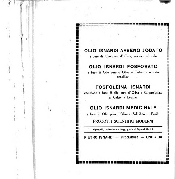 Folia medica periodico trimensile di patologia e clinica medica