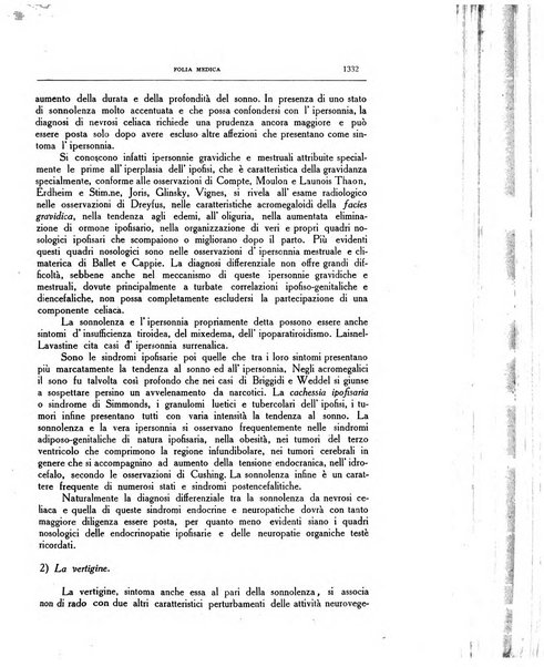 Folia medica periodico trimensile di patologia e clinica medica