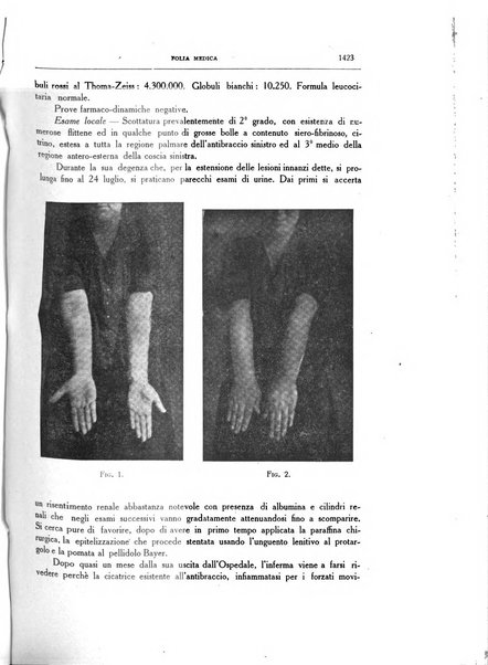 Folia medica periodico trimensile di patologia e clinica medica