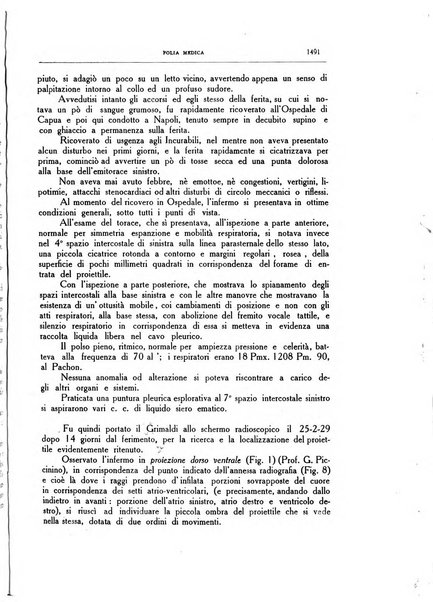 Folia medica periodico trimensile di patologia e clinica medica