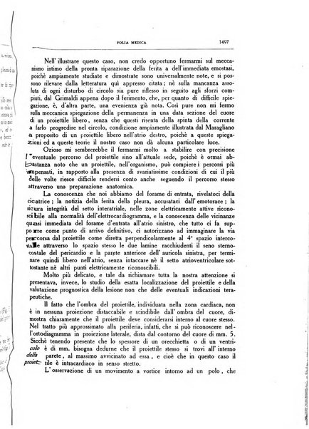 Folia medica periodico trimensile di patologia e clinica medica