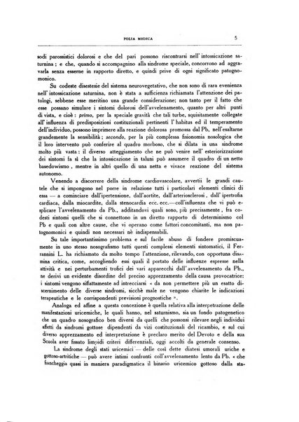 Folia medica periodico trimensile di patologia e clinica medica