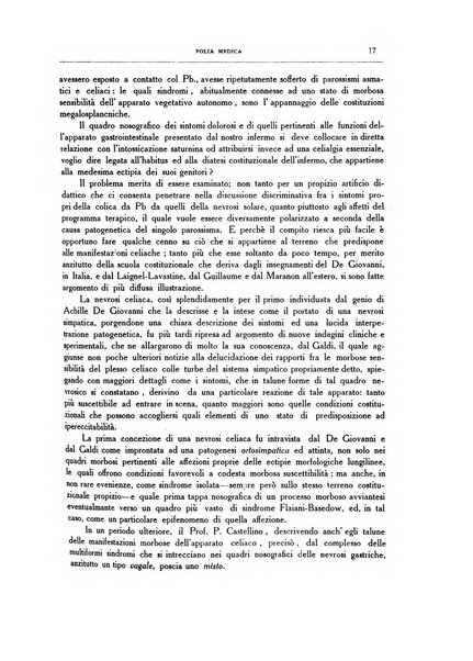 Folia medica periodico trimensile di patologia e clinica medica