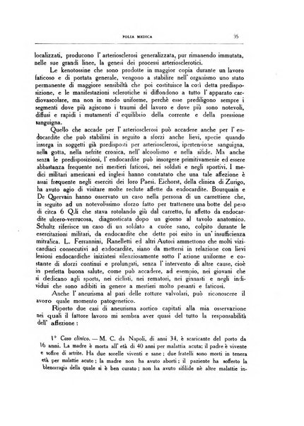 Folia medica periodico trimensile di patologia e clinica medica