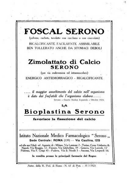 Folia medica periodico trimensile di patologia e clinica medica