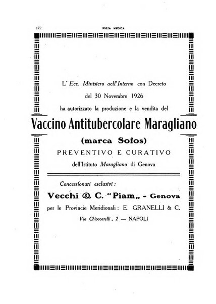 Folia medica periodico trimensile di patologia e clinica medica