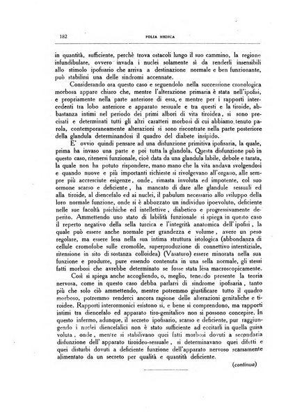 Folia medica periodico trimensile di patologia e clinica medica