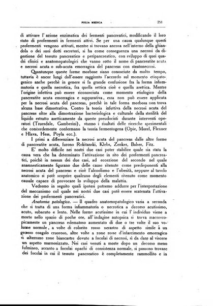 Folia medica periodico trimensile di patologia e clinica medica