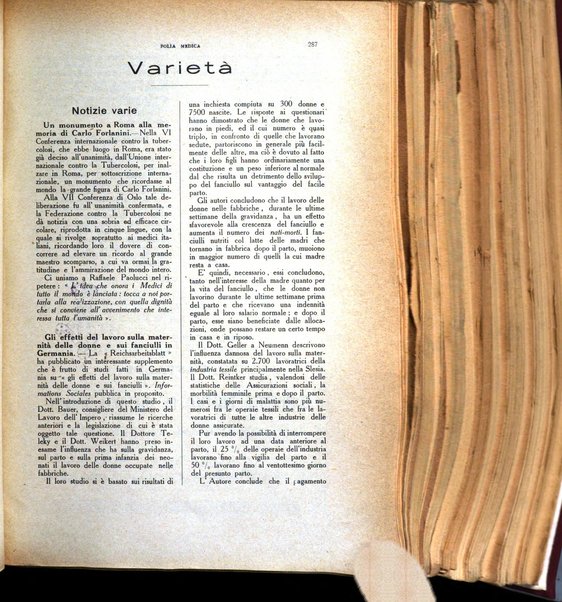 Folia medica periodico trimensile di patologia e clinica medica