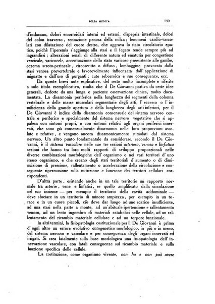 Folia medica periodico trimensile di patologia e clinica medica