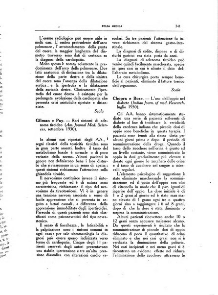 Folia medica periodico trimensile di patologia e clinica medica