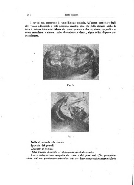 Folia medica periodico trimensile di patologia e clinica medica