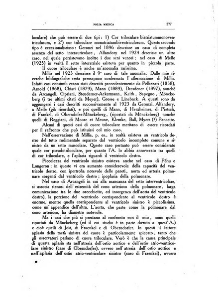 Folia medica periodico trimensile di patologia e clinica medica