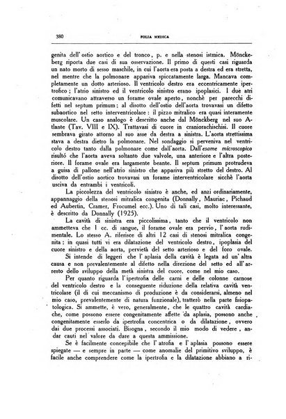 Folia medica periodico trimensile di patologia e clinica medica