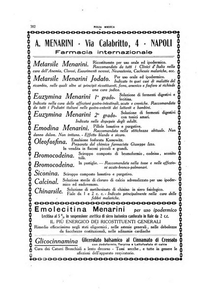 Folia medica periodico trimensile di patologia e clinica medica