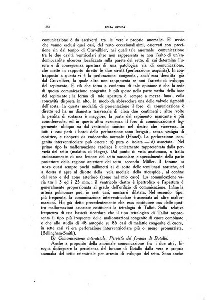 Folia medica periodico trimensile di patologia e clinica medica