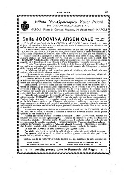 Folia medica periodico trimensile di patologia e clinica medica