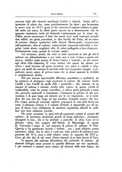 Folia medica periodico trimensile di patologia e clinica medica