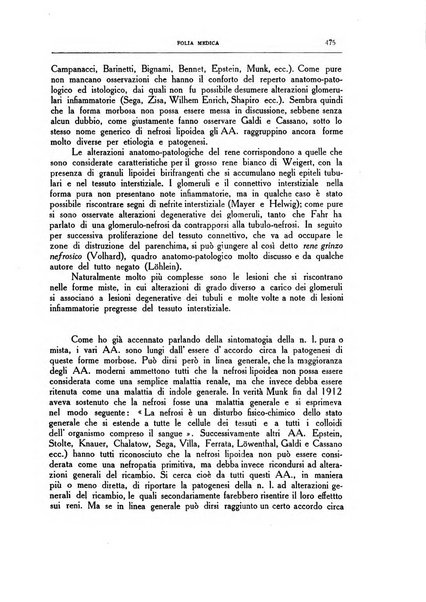 Folia medica periodico trimensile di patologia e clinica medica