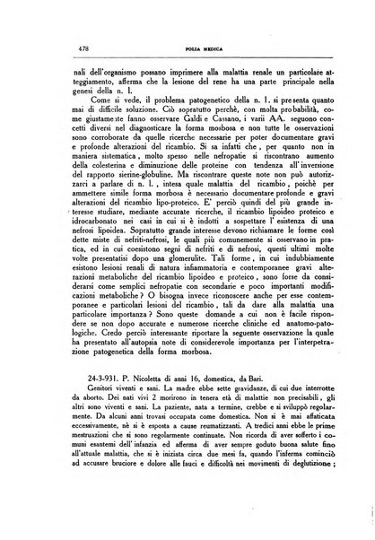 Folia medica periodico trimensile di patologia e clinica medica