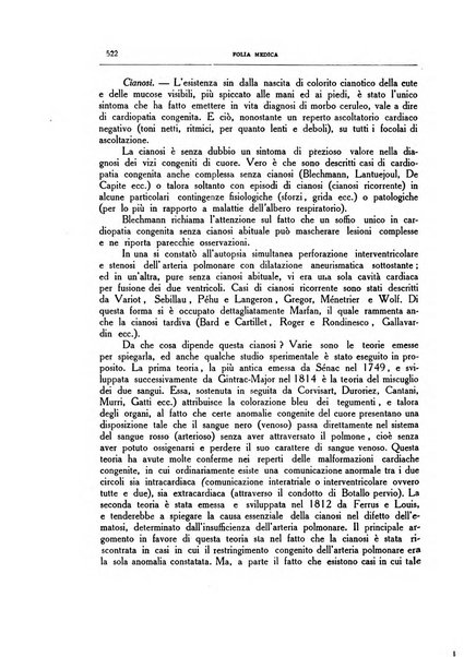 Folia medica periodico trimensile di patologia e clinica medica