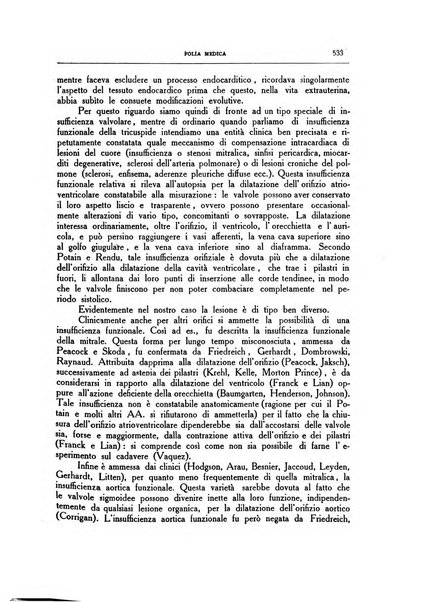 Folia medica periodico trimensile di patologia e clinica medica