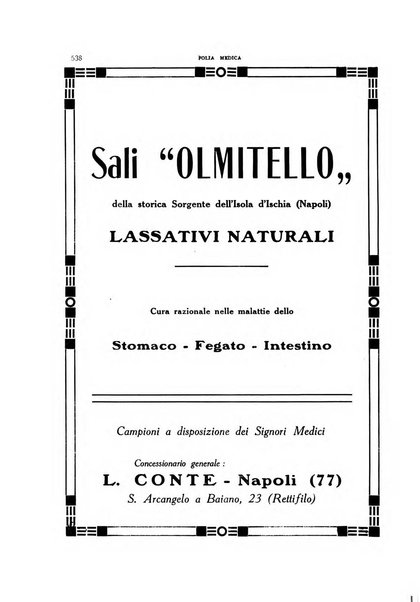 Folia medica periodico trimensile di patologia e clinica medica